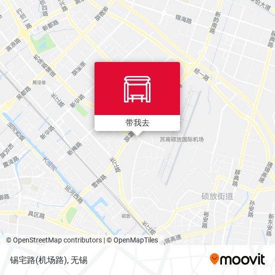 锡宅路(机场路)地图