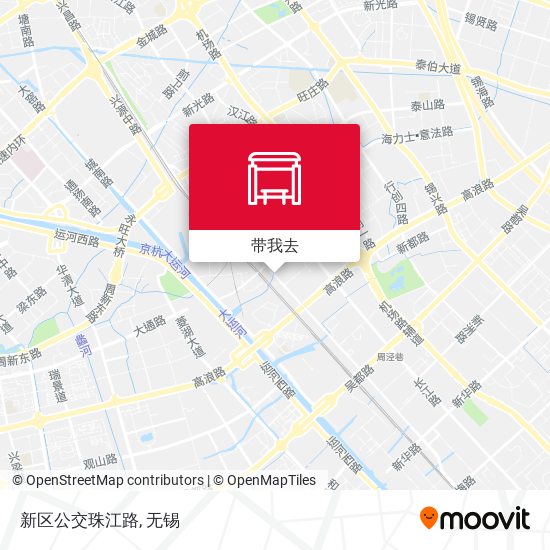 新区公交珠江路地图