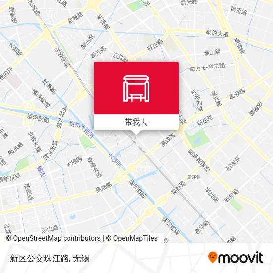 新区公交珠江路地图