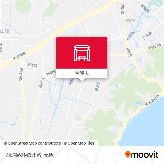 胡埭路环镇北路地图