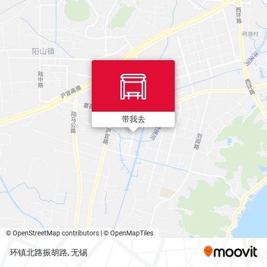 环镇北路振胡路地图