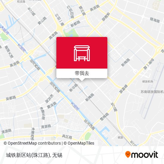 城铁新区站(珠江路)地图