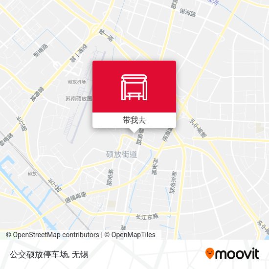 公交硕放停车场地图