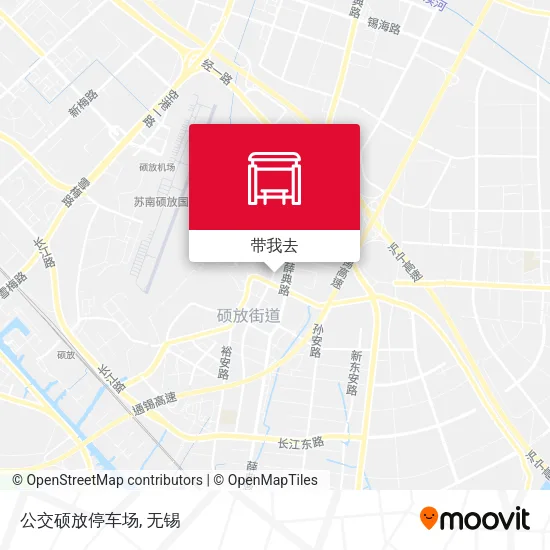 公交硕放停车场地图