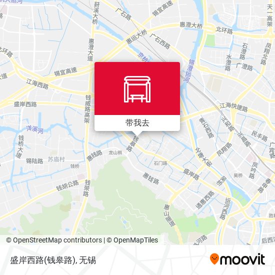 盛岸西路(钱皋路)地图