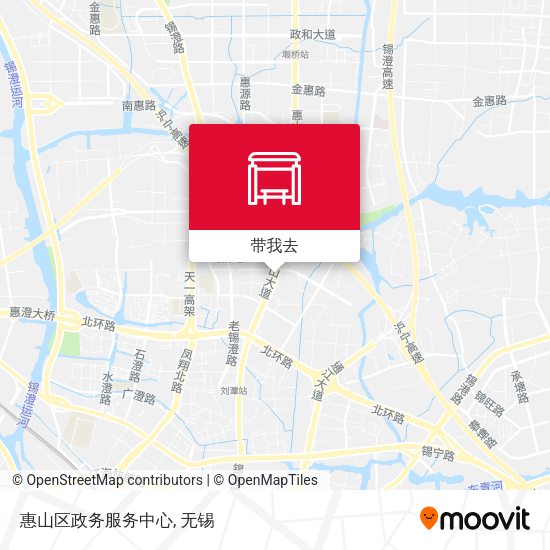 惠山区政务服务中心地图