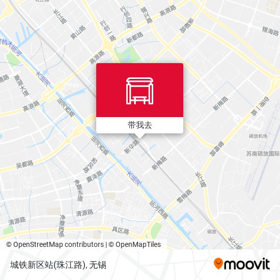 城铁新区站(珠江路)地图