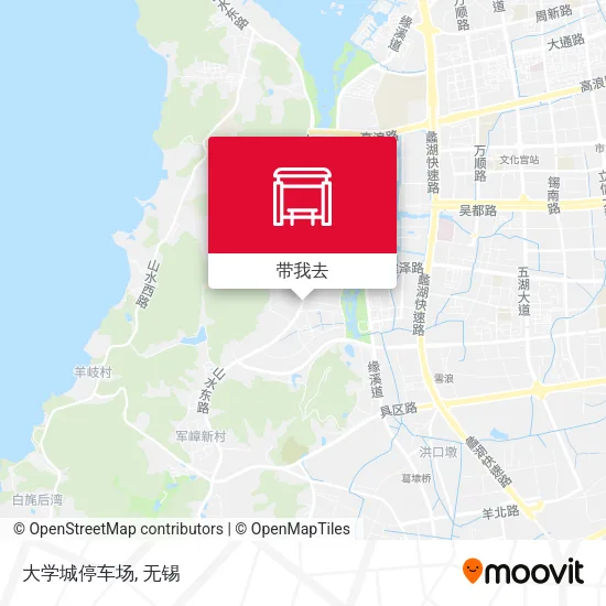 大学城停车场地图