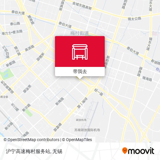 沪宁高速梅村服务站地图