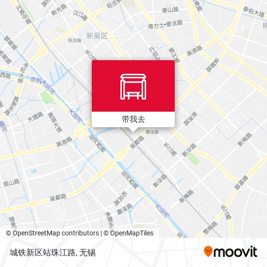 城铁新区站珠江路地图
