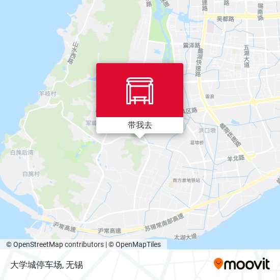大学城停车场地图