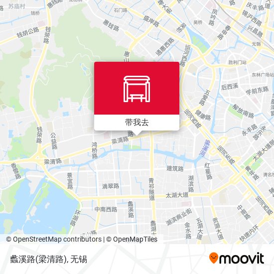 蠡溪路(梁清路)地图
