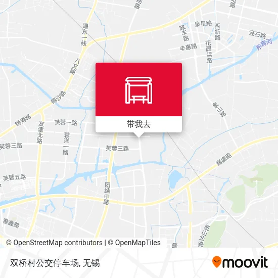 双桥村公交停车场地图