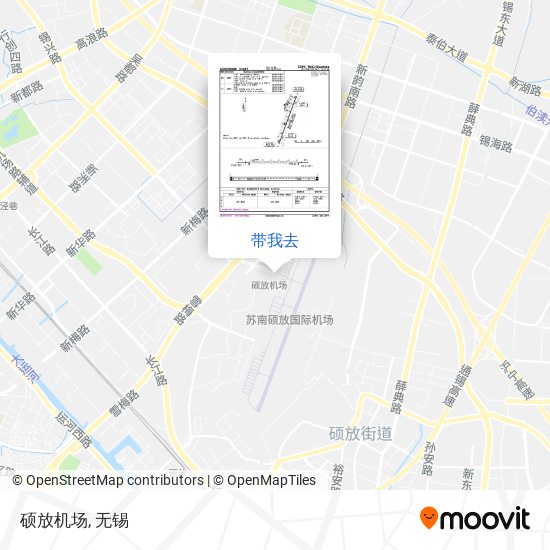 硕放机场地图