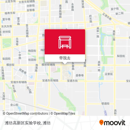 潍坊高新区实验学校地图