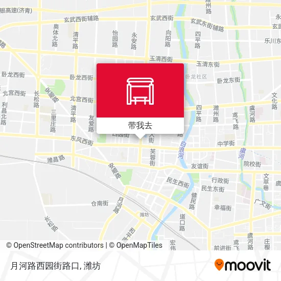 月河路西园街路口地图