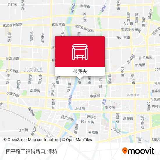 四平路工福街路口地图