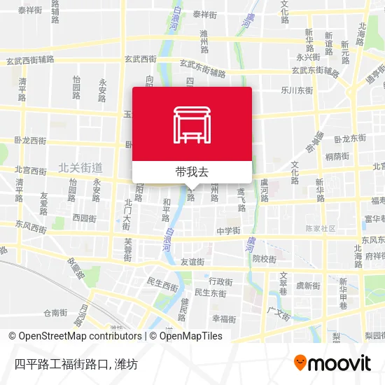 四平路工福街路口地图