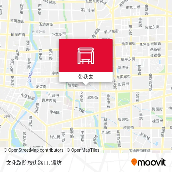 文化路院校街路口地图