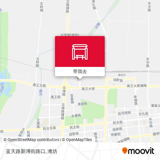 蓝天路新溥街路口地图