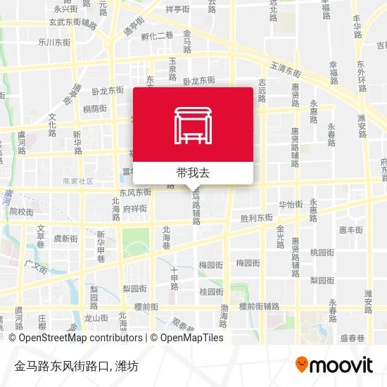 金马路东风街路口地图