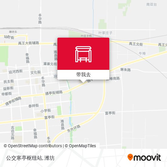 公交寒亭枢纽站地图