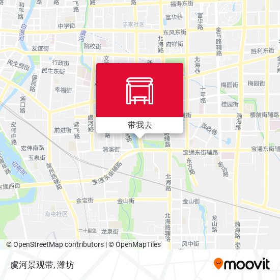 虞河景观带地图