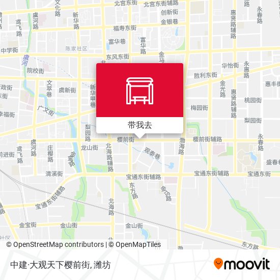 中建·大观天下樱前街地图