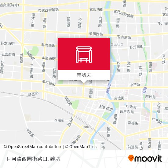 月河路西园街路口地图