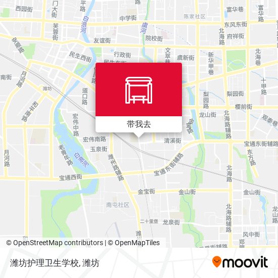 潍坊护理卫生学校地图