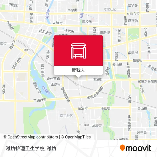 潍坊护理卫生学校地图