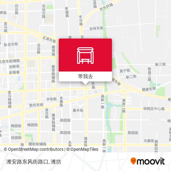 潍安路东风街路口地图