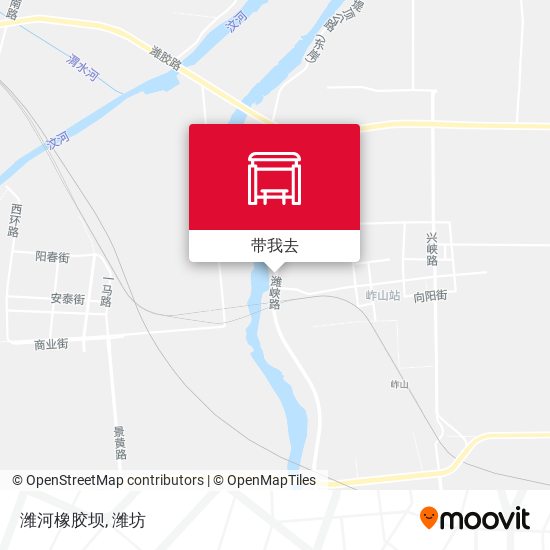 潍河橡胶坝地图