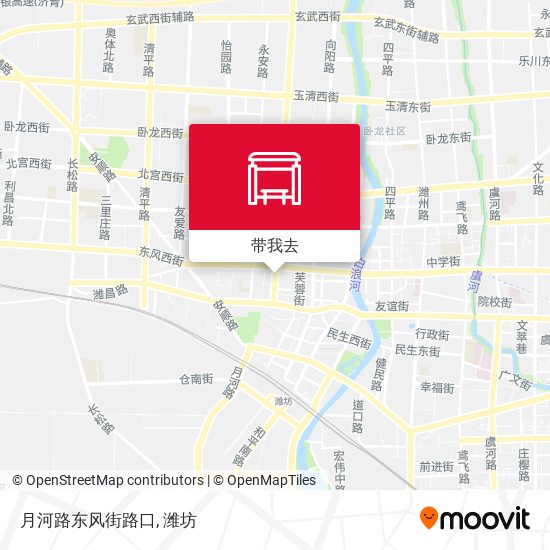 月河路东风街路口地图