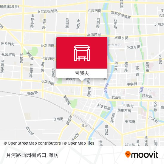 月河路西园街路口地图