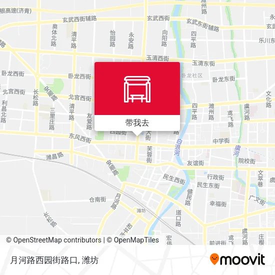 月河路西园街路口地图