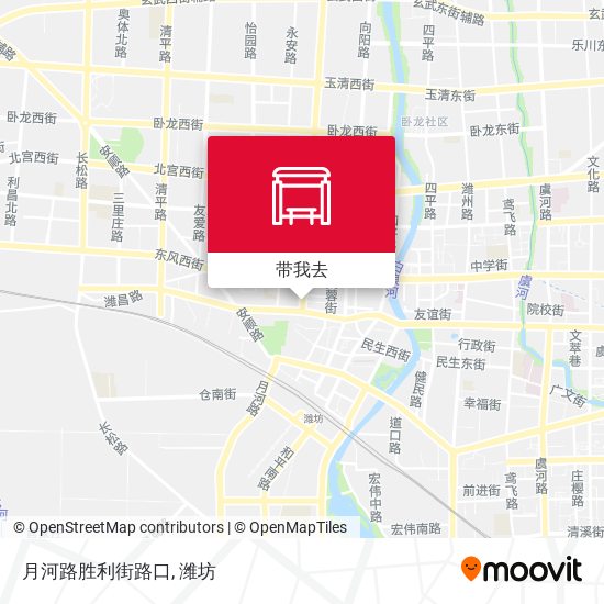 月河路胜利街路口地图
