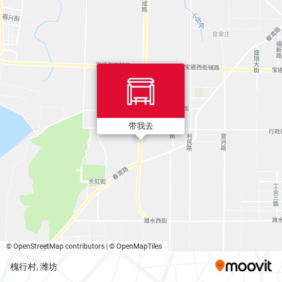 槐行村地图