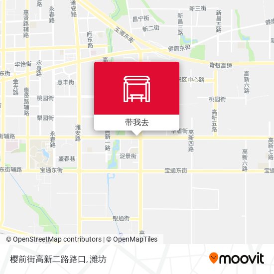 樱前街高新二路路口地图