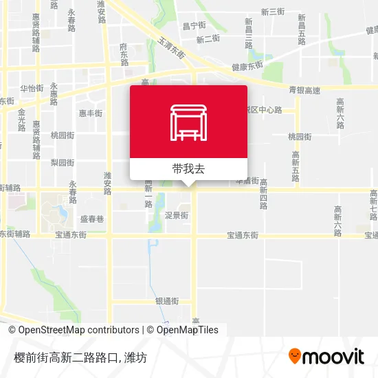 樱前街高新二路路口地图