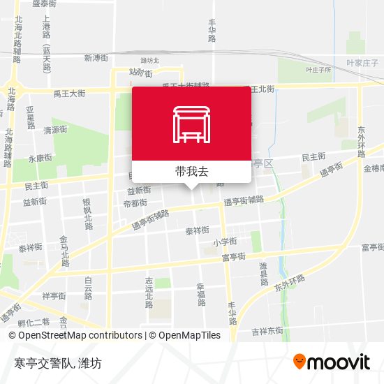 寒亭交警队地图