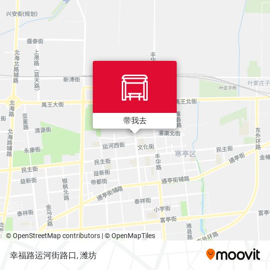 幸福路运河街路口地图