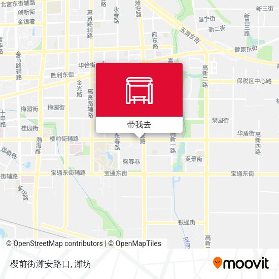 樱前街潍安路口地图