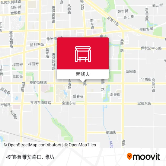 樱前街潍安路口地图