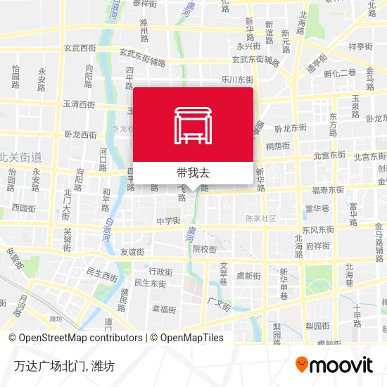 万达广场北门地图