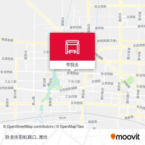 卧龙街彩虹路口地图