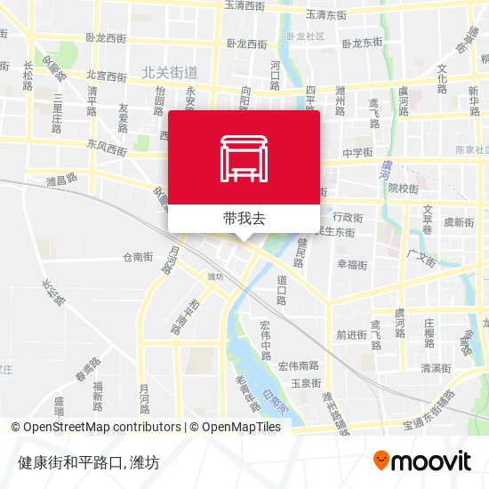 健康街和平路口地图