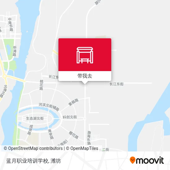 蓝月职业培训学校地图