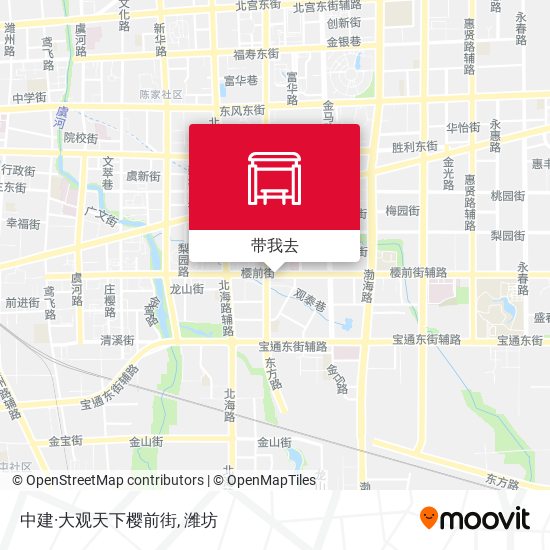 中建·大观天下樱前街地图