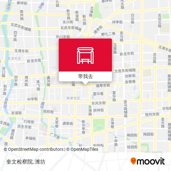 奎文检察院地图